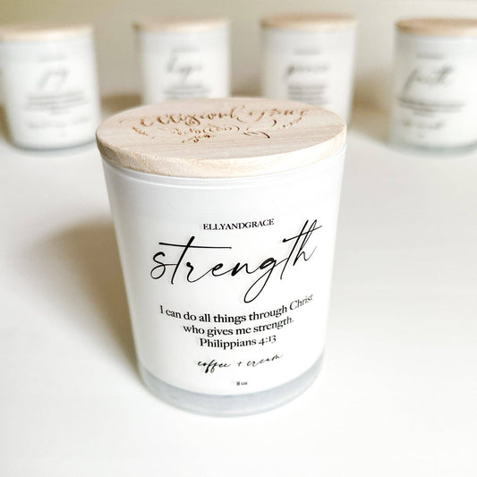 Strength Glass Soy Candle