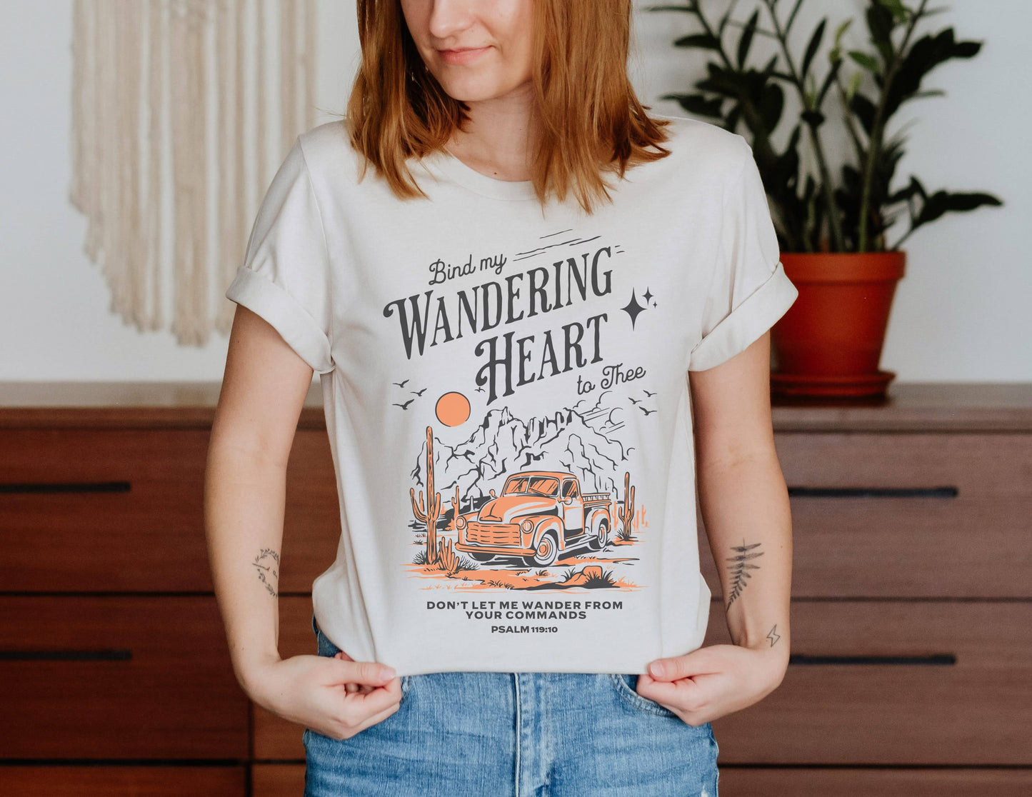 Bind My Wandering Heart Graphic Tee l Christain Tee