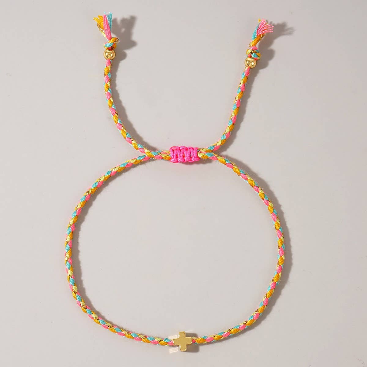 Cotton Cross Bracelet