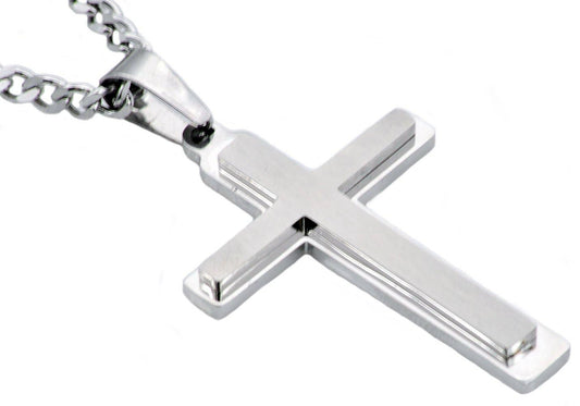 Men's Stainless Steel Cross Pendant