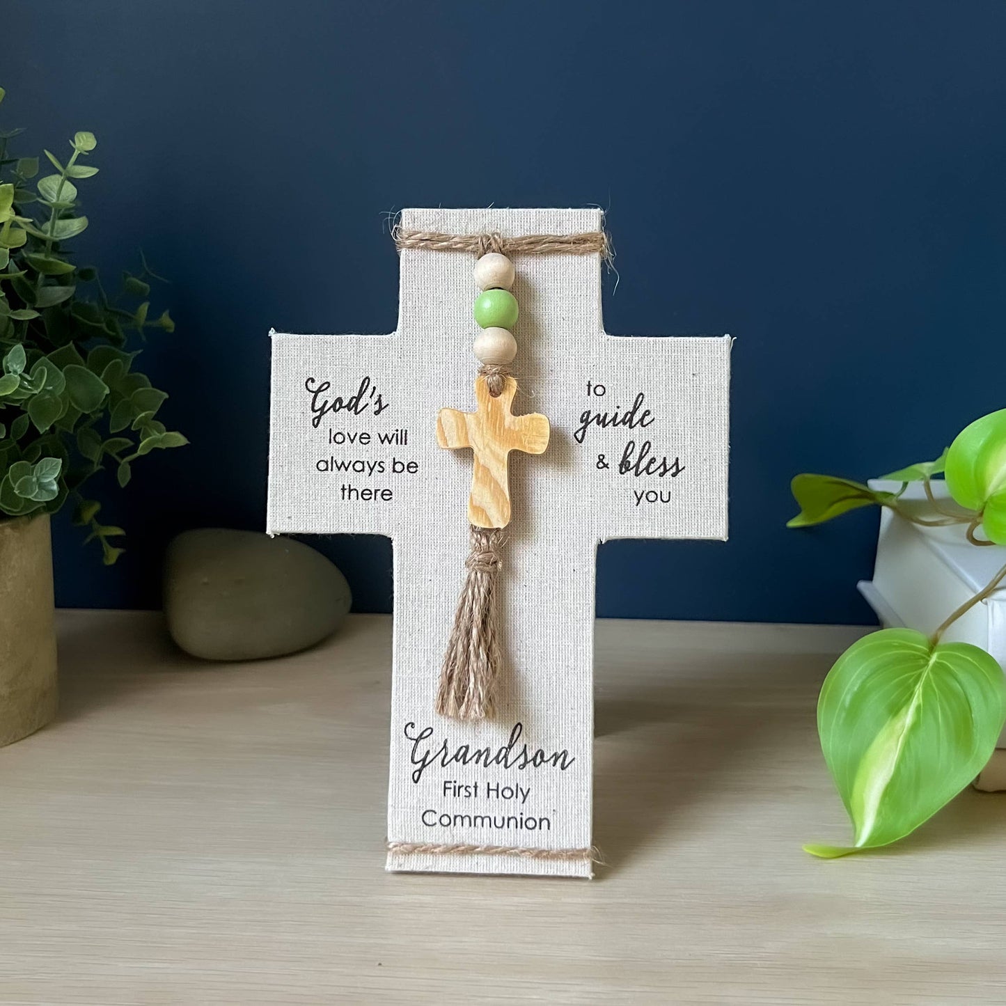 Grandchild First Communion Fabric Crosses