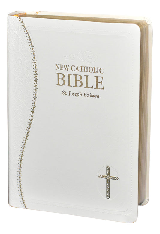New Catholic Bible St Joseph Edition (White)