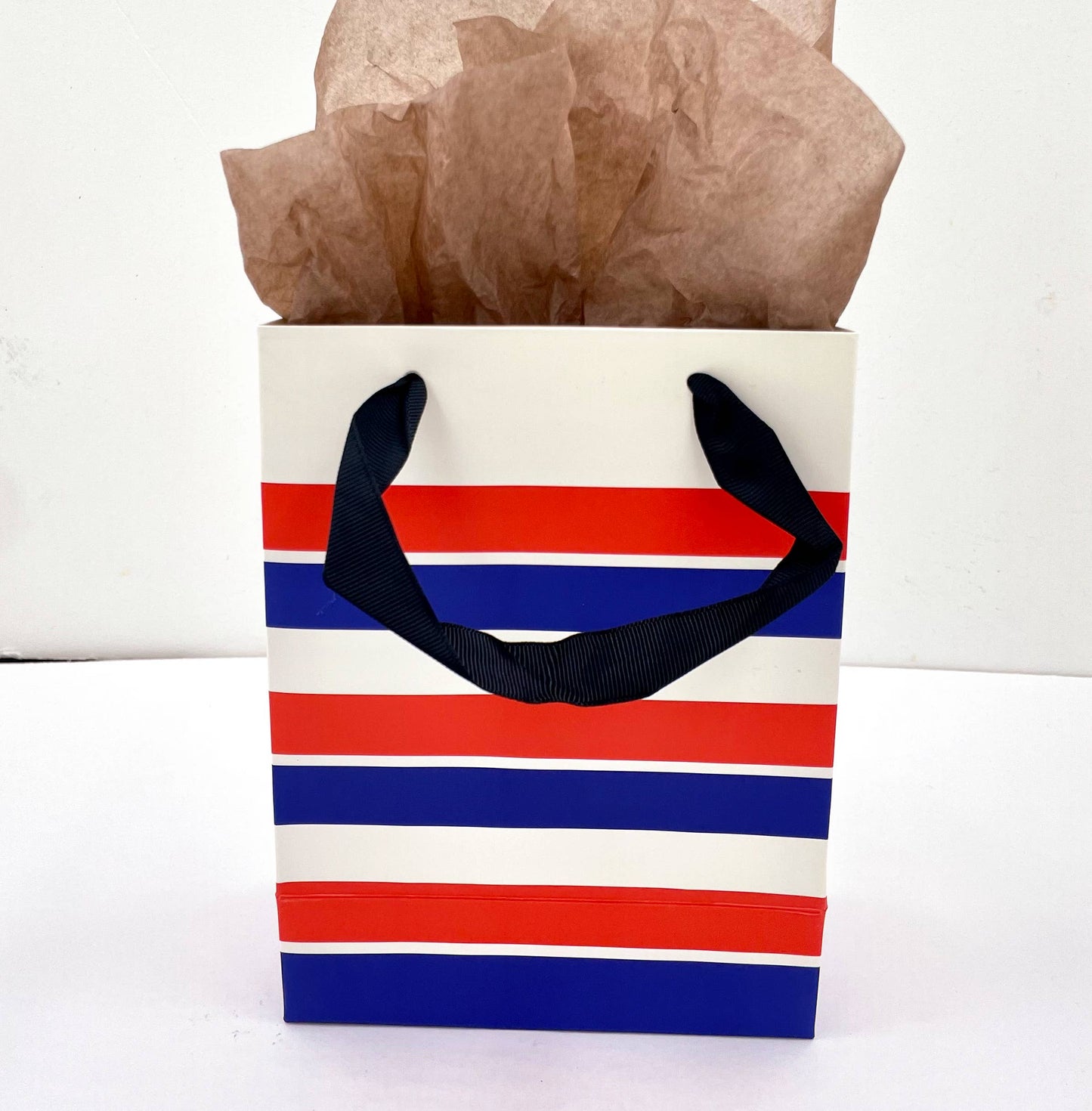 20pcs,4 sizes blue&white&red stripes gift bag