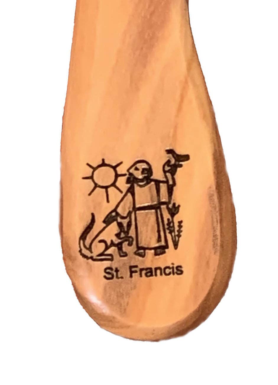 Saint Francis of Assisi - Engraved Holding Cross