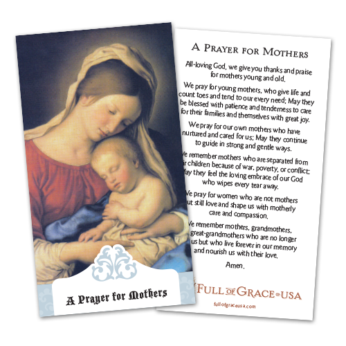 Prayer for Mothers Holy Card