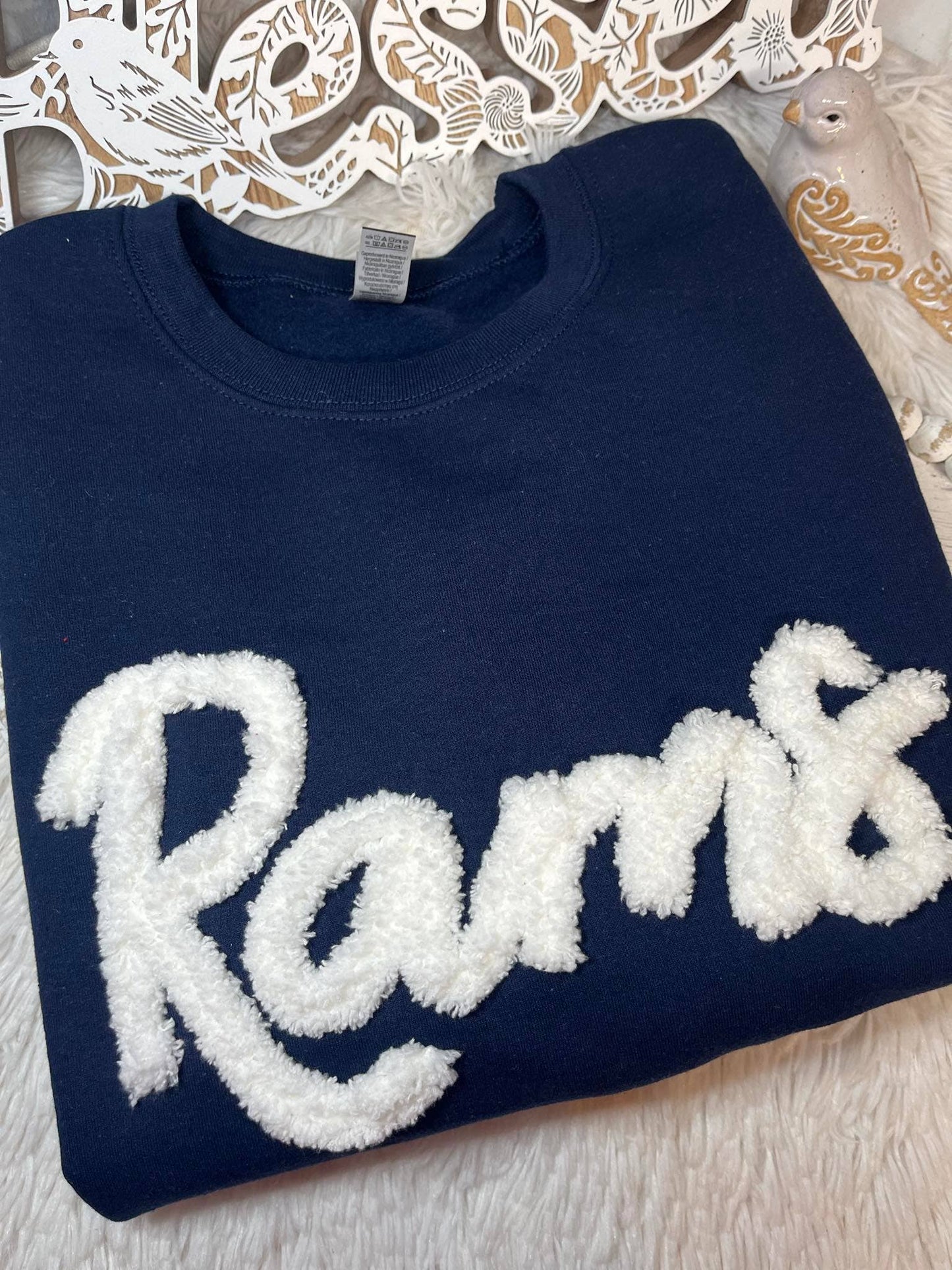 CUSTOM Team Sweatshirt with Chunky Chenille Yarn