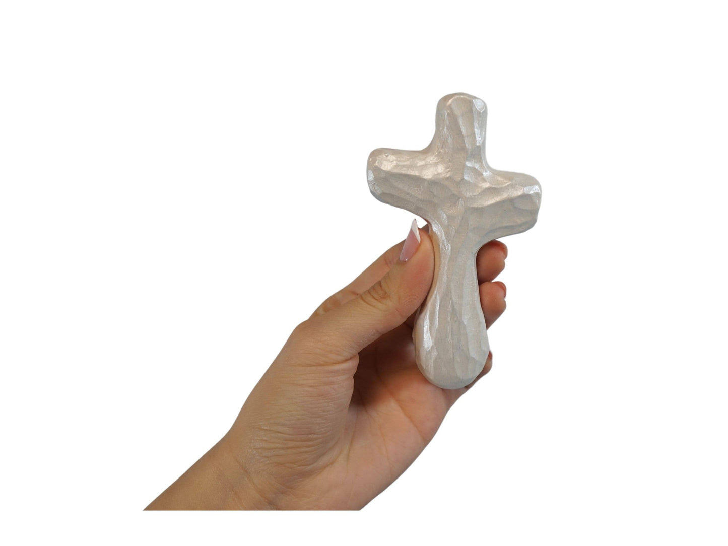 Journey Holding Cross White Indescence