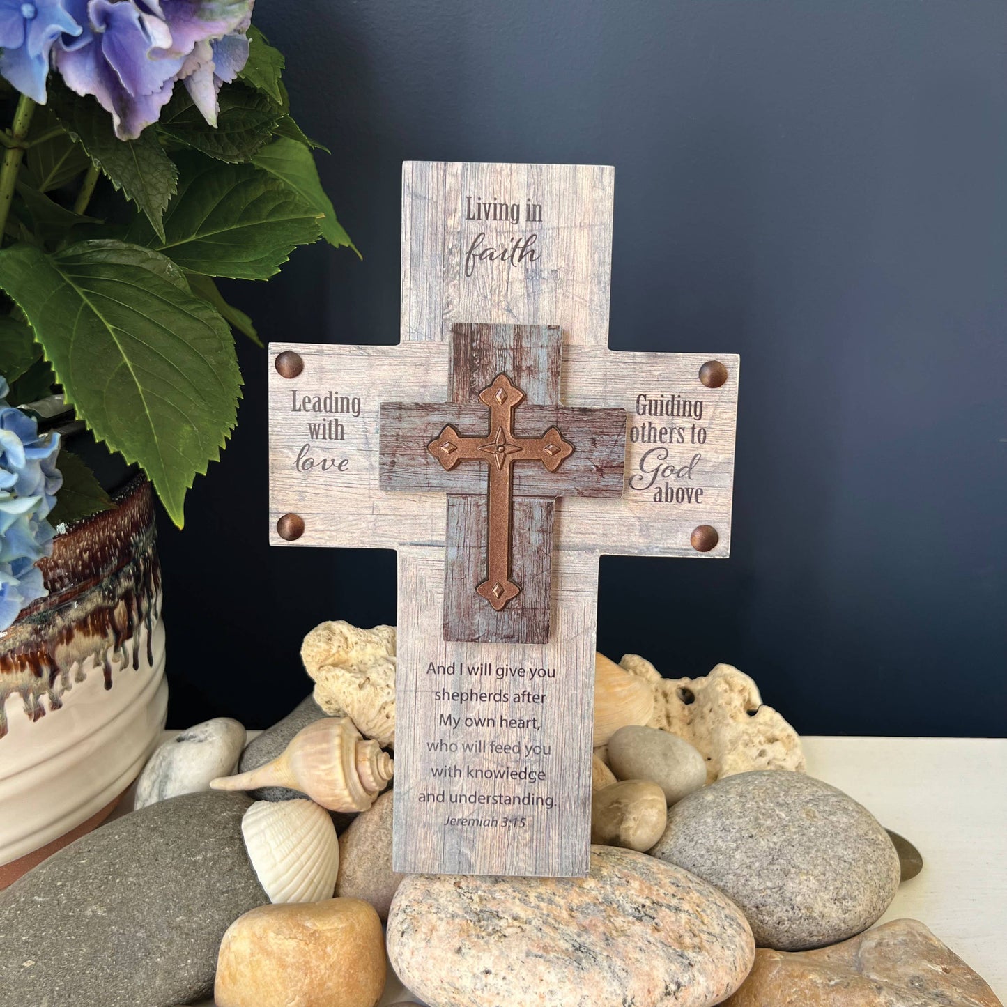 Living in Faith Standing Cross