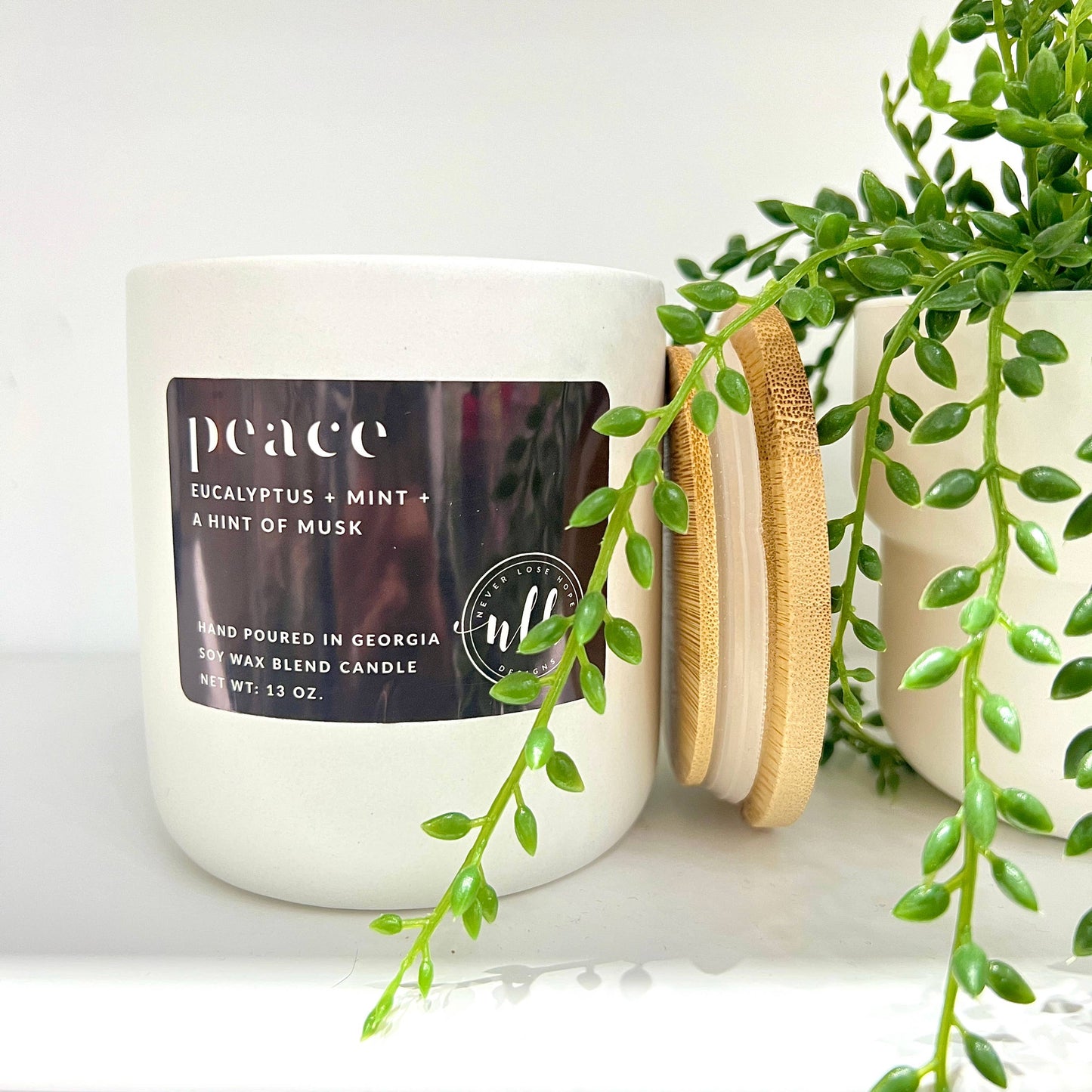 "PEACE" Soy Wax Blend Candle 13 oz.