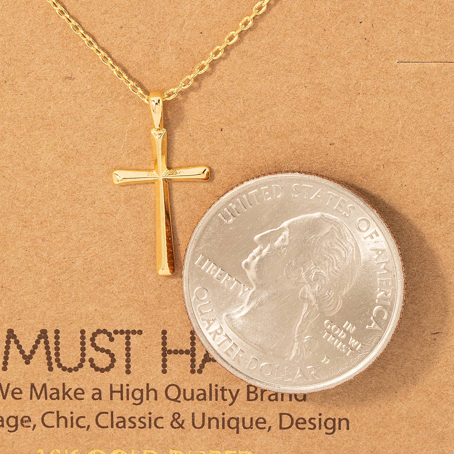 Dainty Cross Pendant Necklace