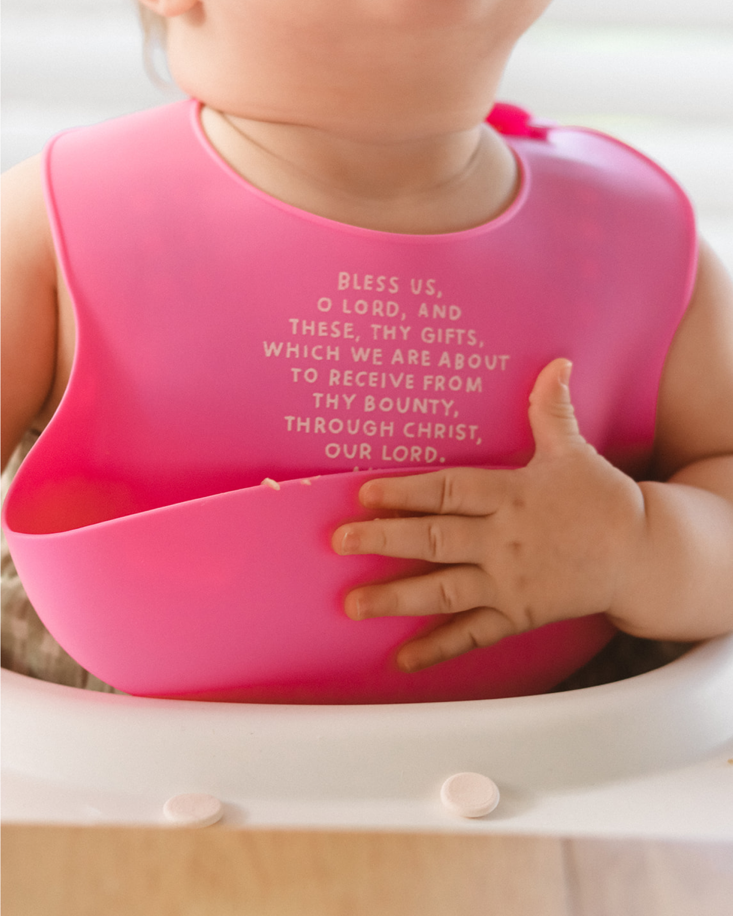 Meal Blessing Silicone Bib