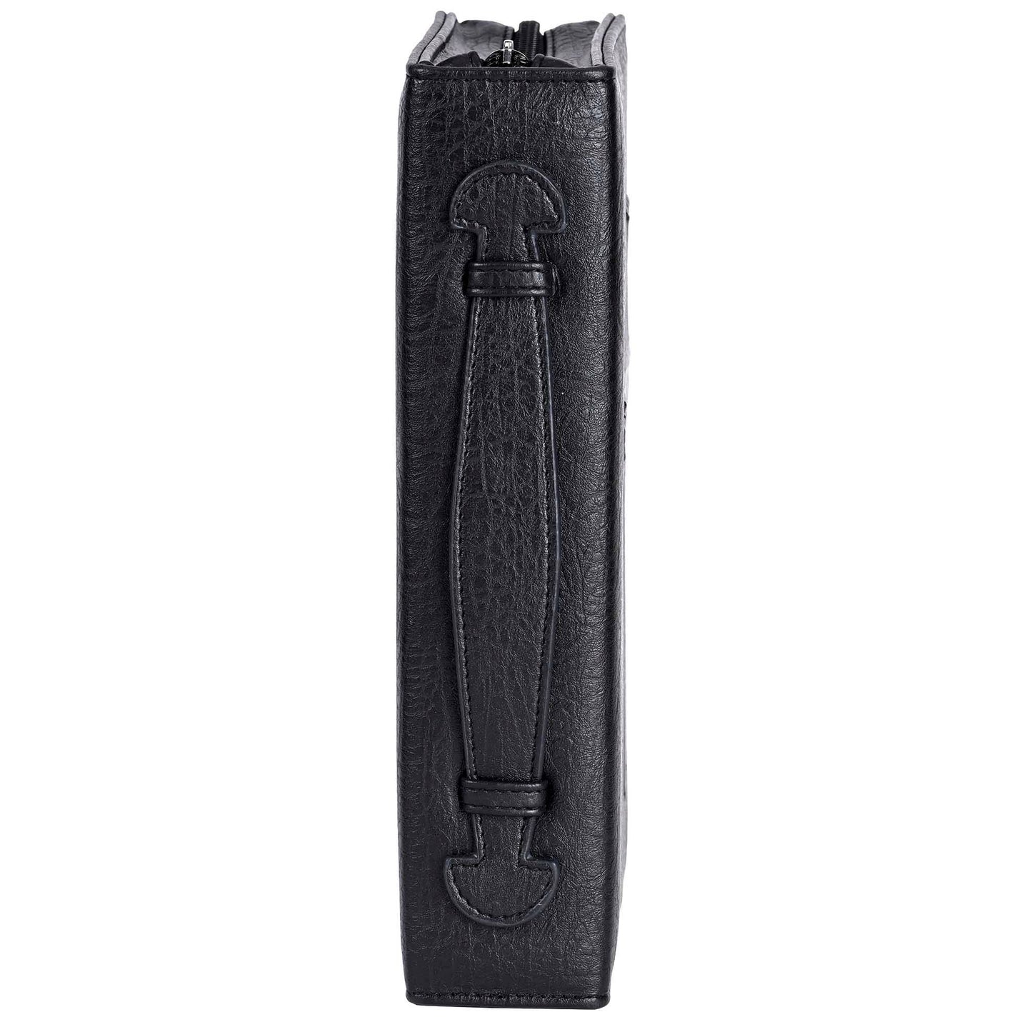White Dove Bible Case Vintage Cross Black XLarge