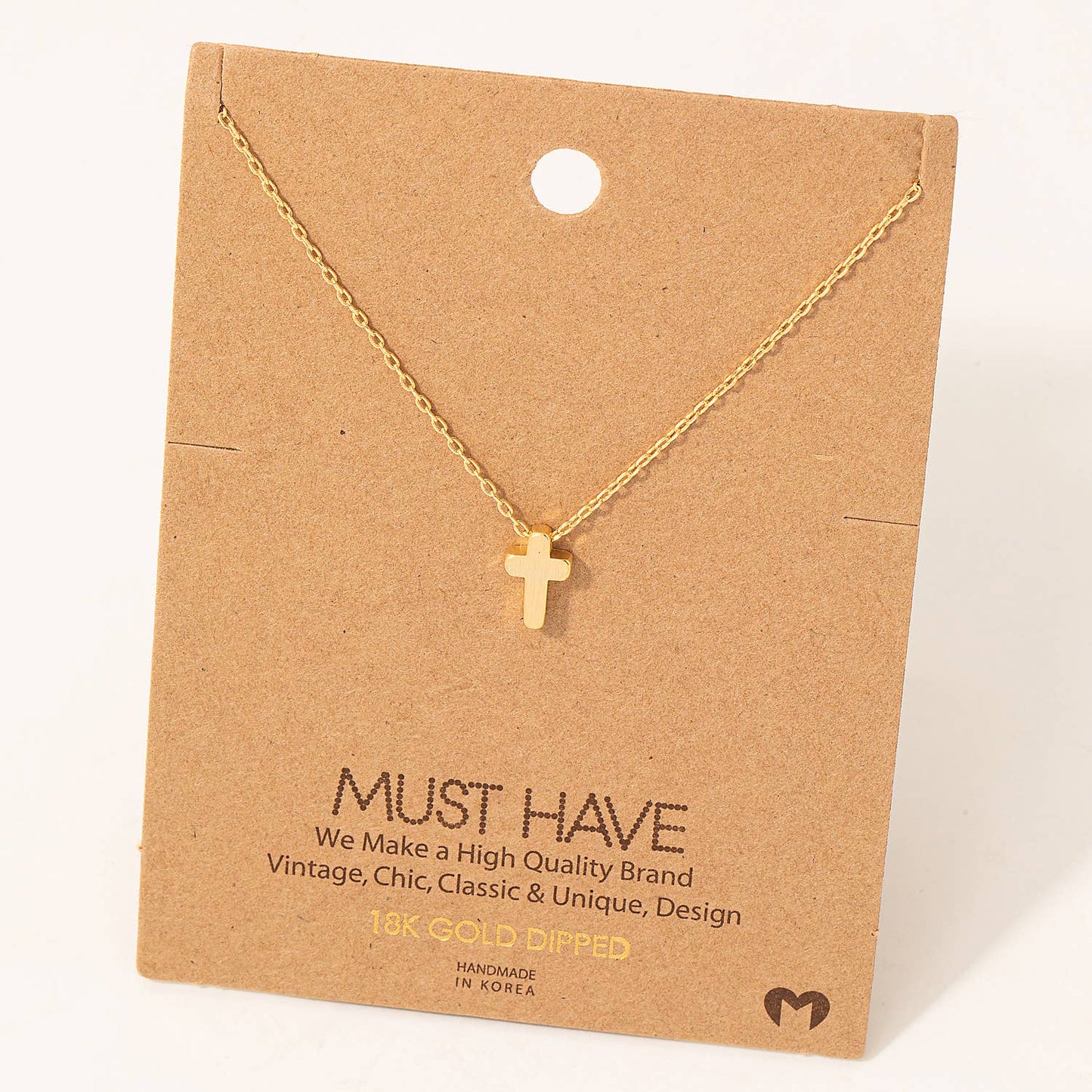 Dainty Mini Cross Pendant Necklace