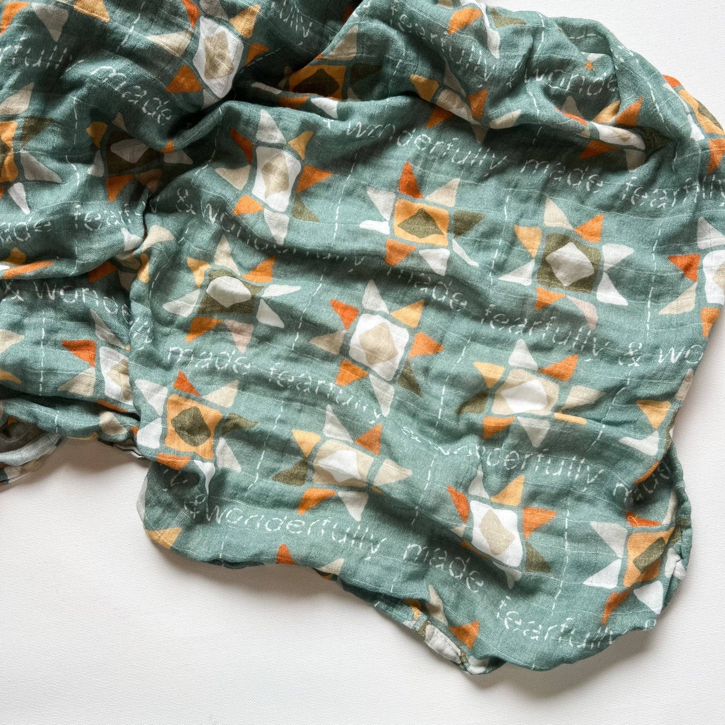 Catholic Baby Swaddle Muslin Blanket - Fearfully and Wonderfully Made