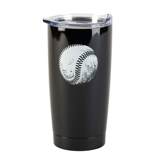 BASEBALL PLAY HARD PRAY TUMBLER 20OZ