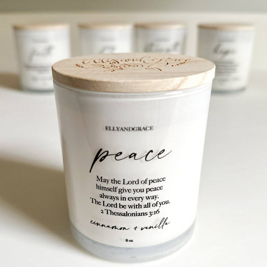 Peace Glass Soy Candle