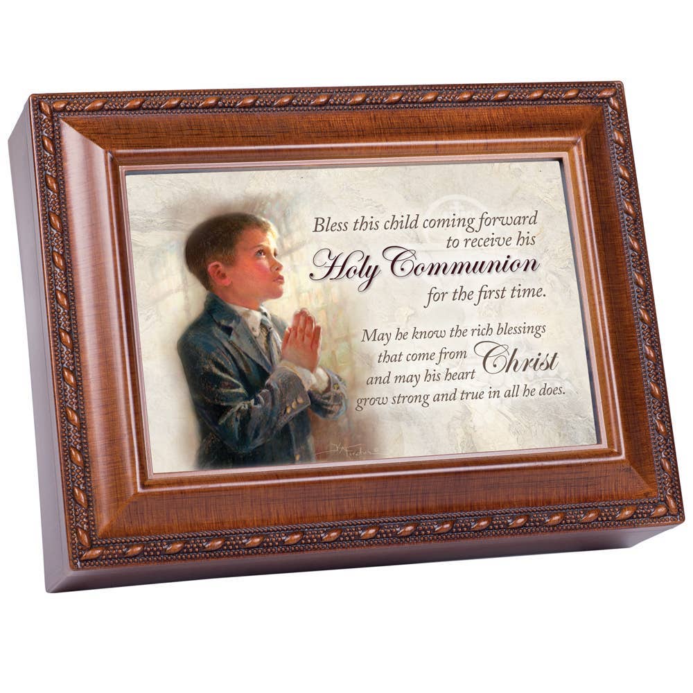 Holy Communion Boy Music Box