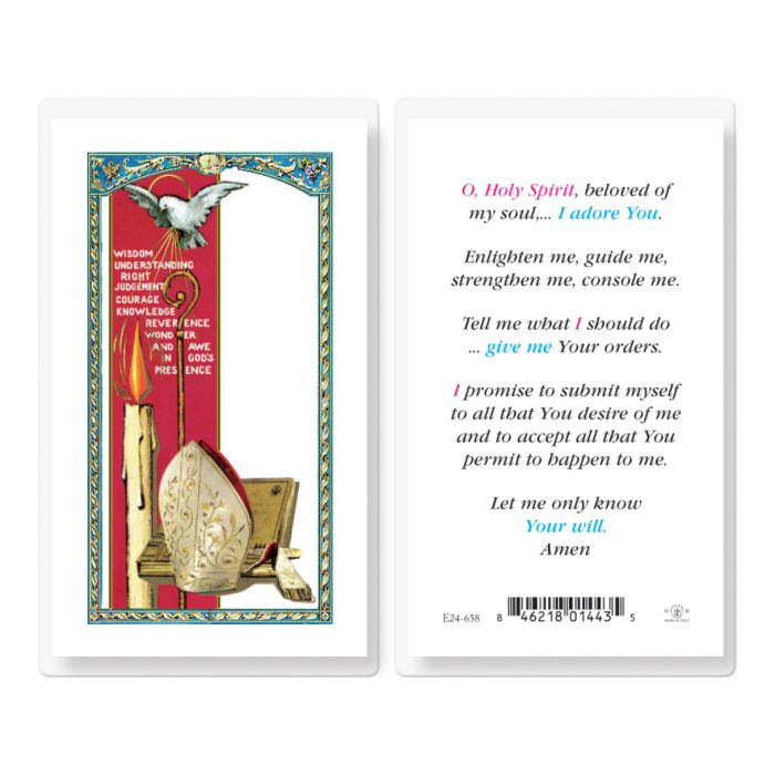 Holy Spirit Laminated Prayer Card 4