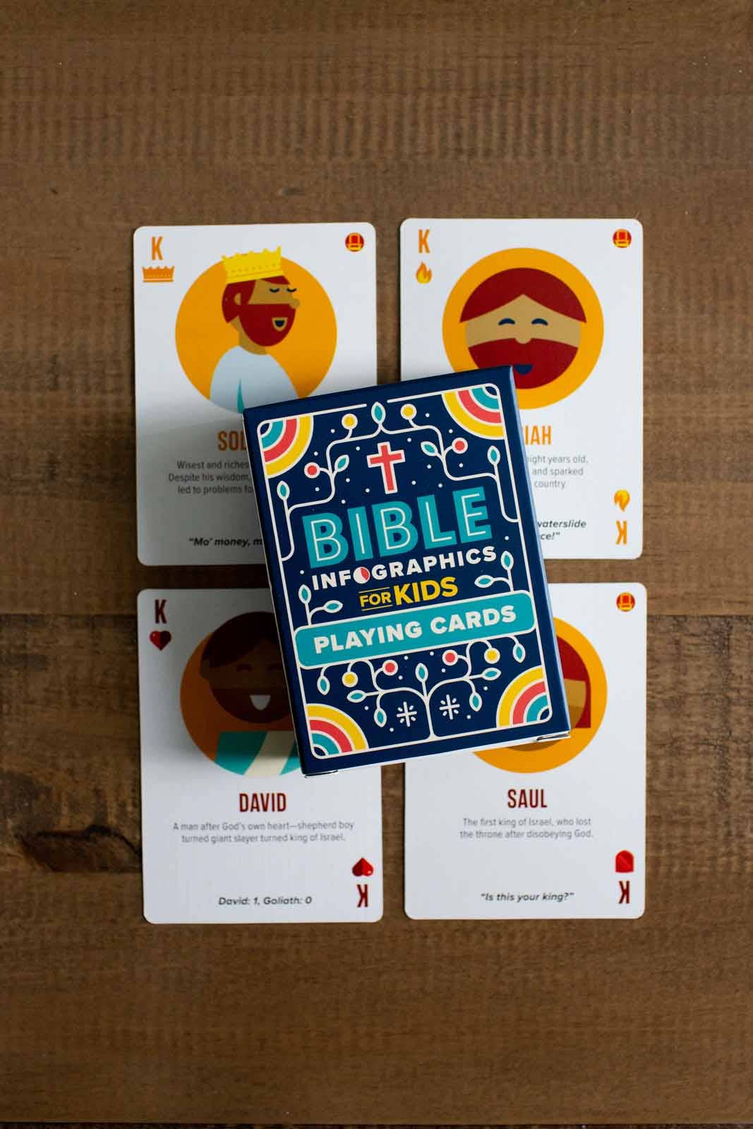 Bible Infographics for Kids Playing Cards, Games - Tweens