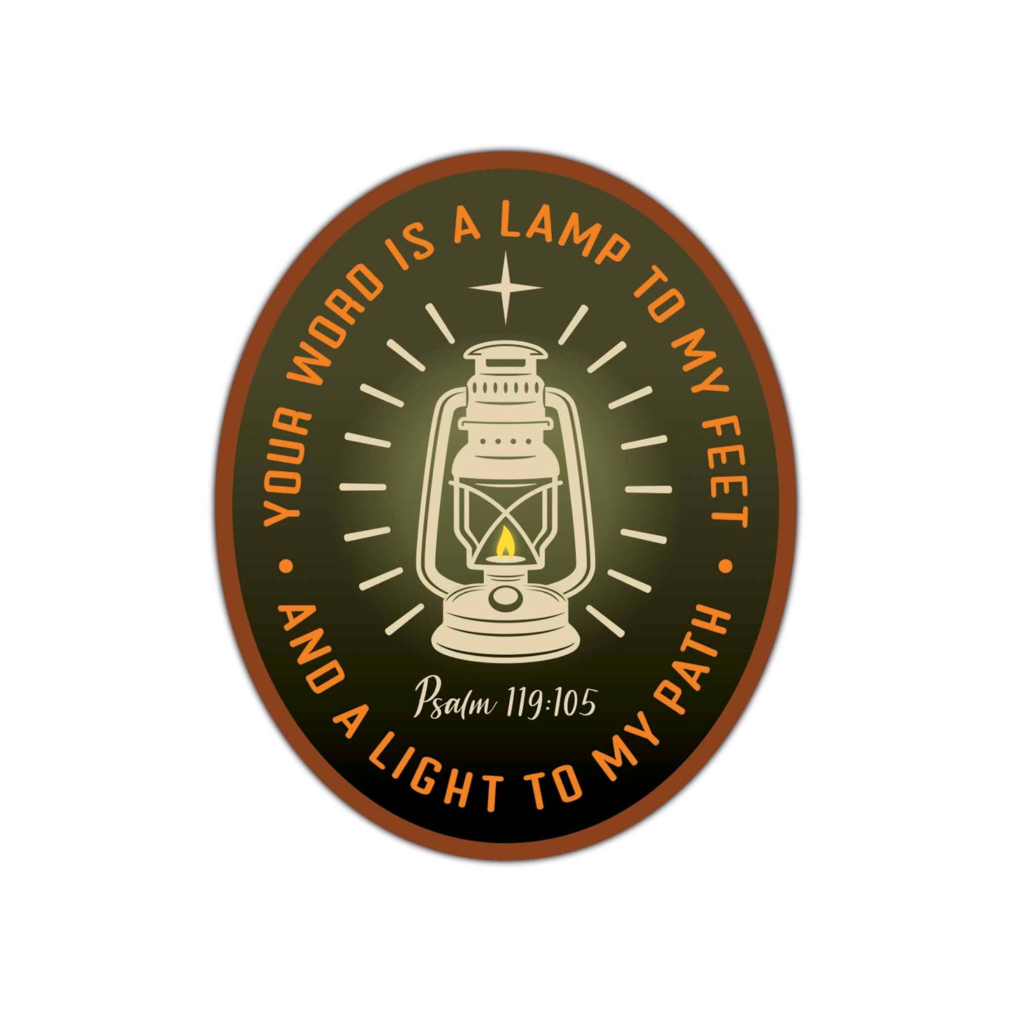 Your Word Is A Lamp Lantern Sticker