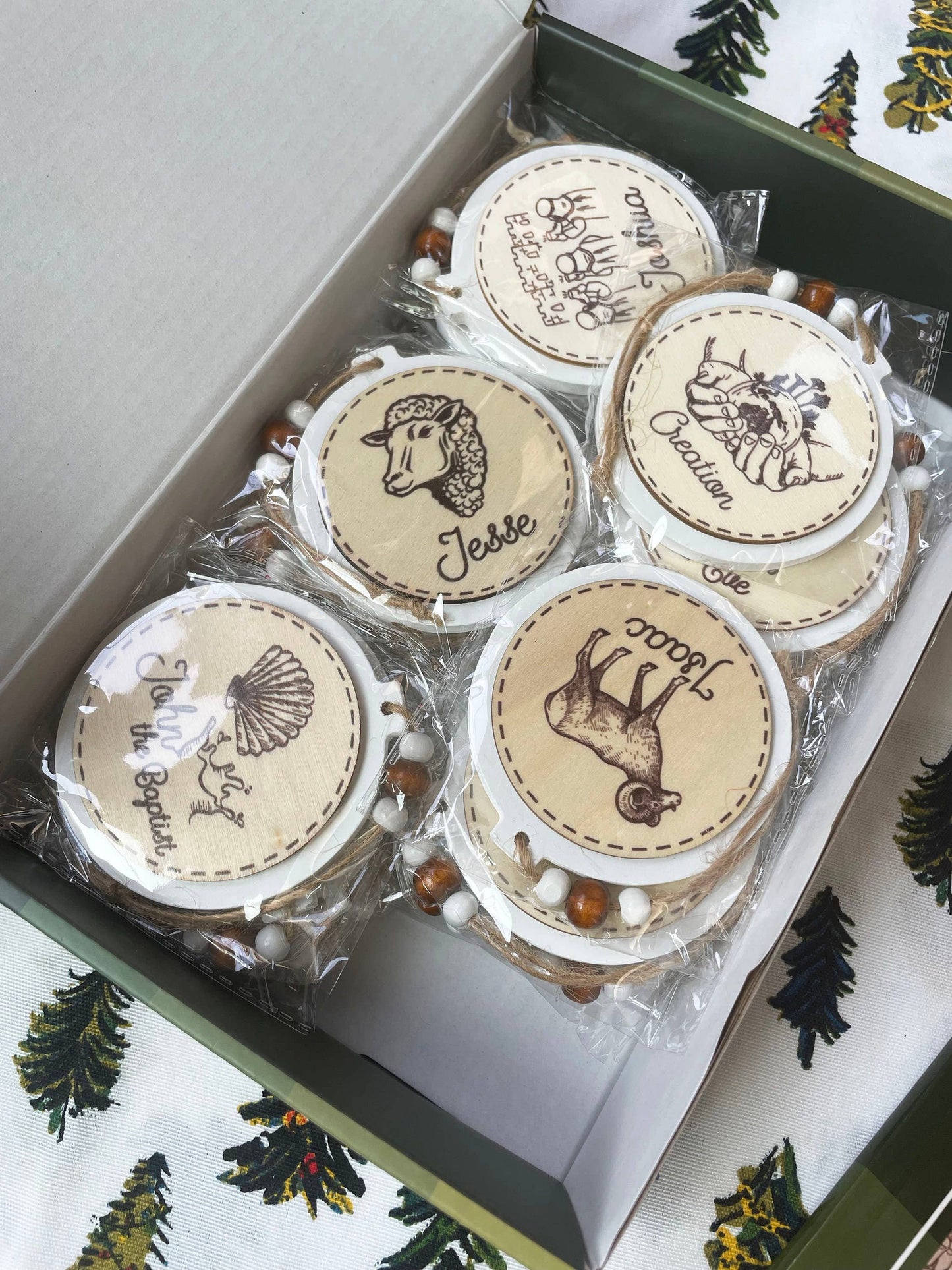 Jesse Tree Handmade Christmas Ornaments