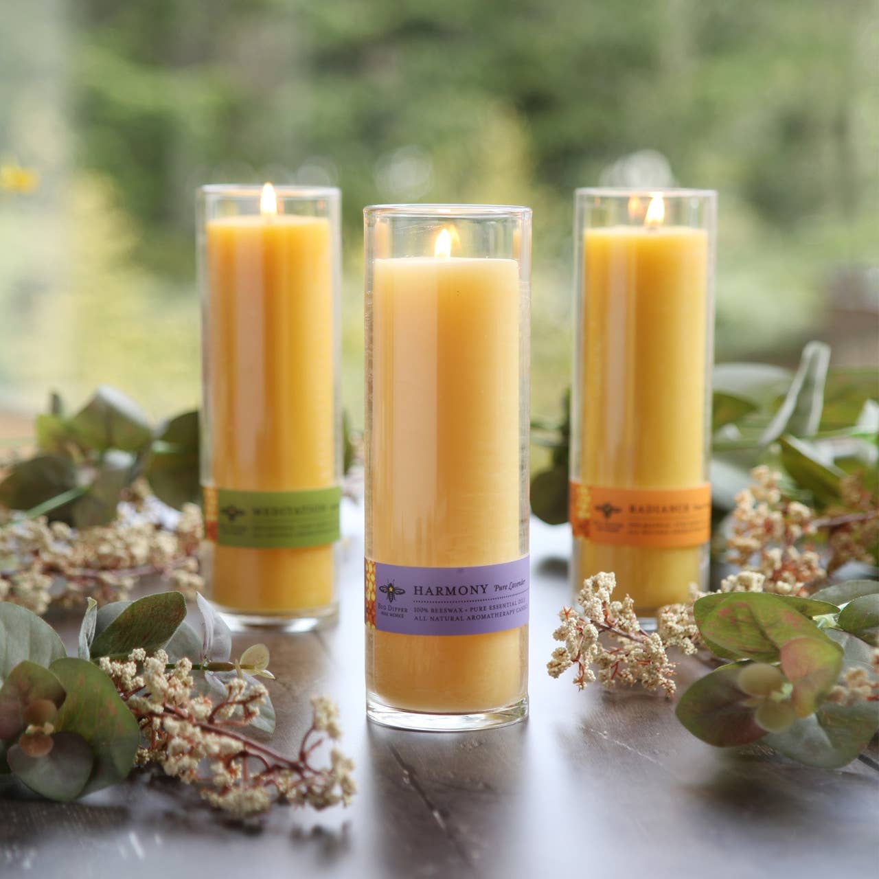 Beeswax Aromatherapy Sanctuary Glass 90 Hour Candle