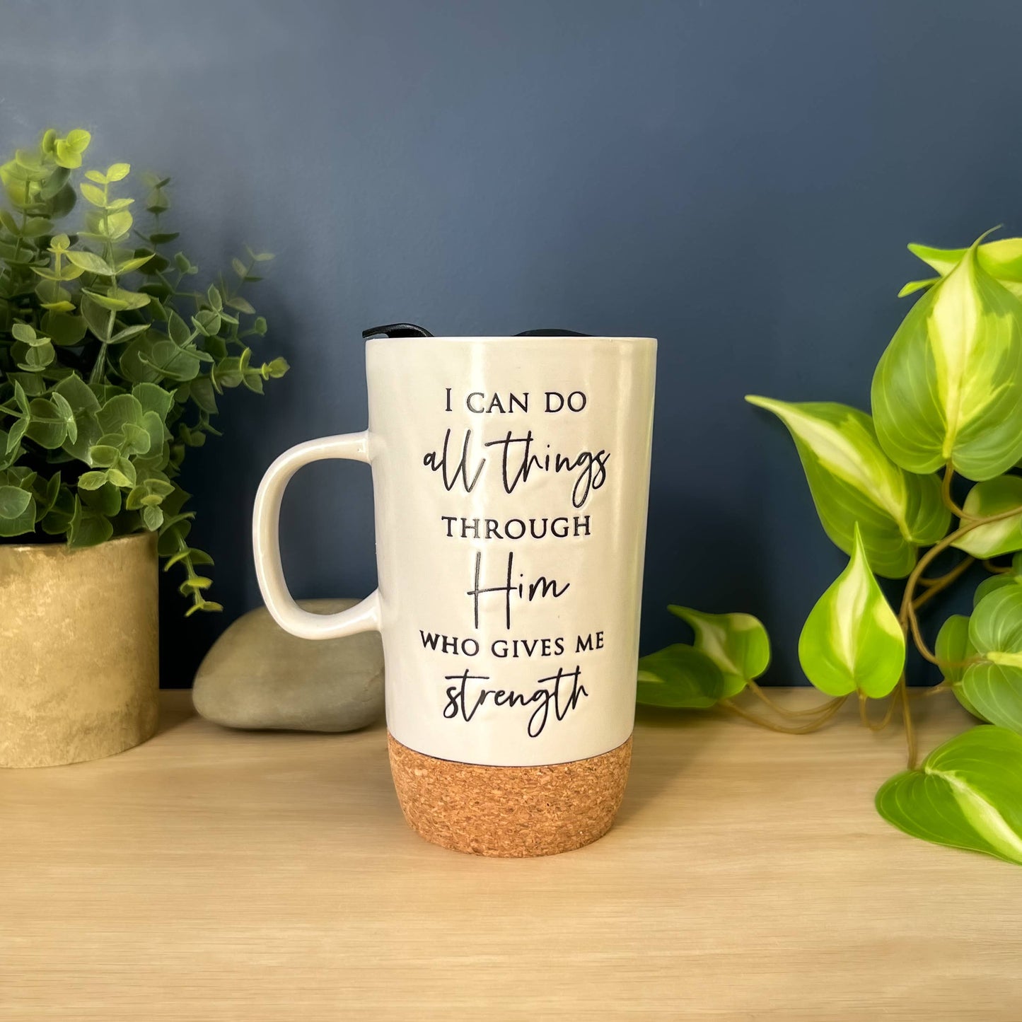 Ceramic Cork Bottom Travel Mugs