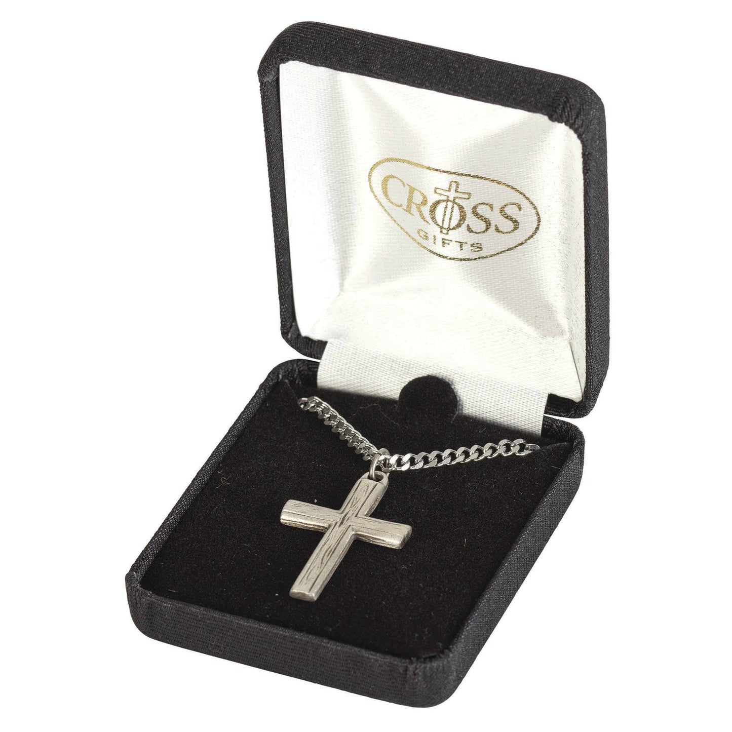 NK GRAIN BOX CROSS PWT 24"STNLS STL CHN