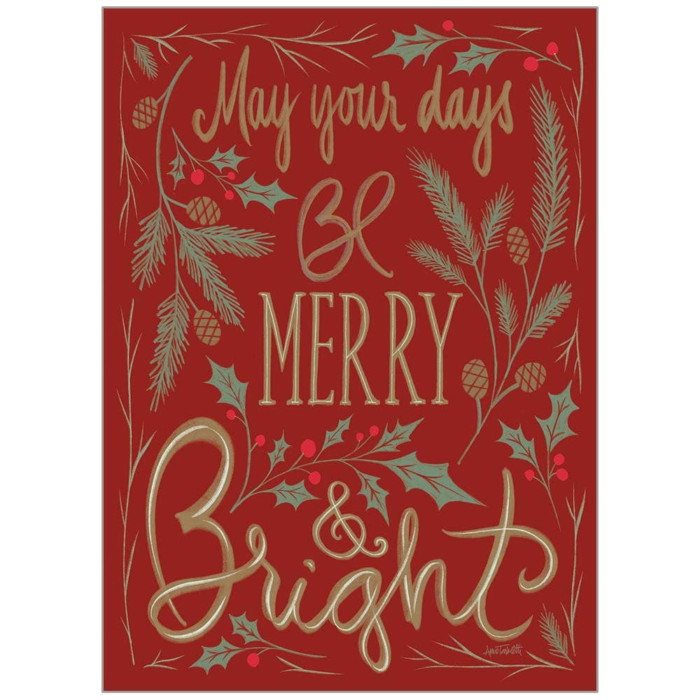 May You Be Merry & Bright Holiday Cards in a Box