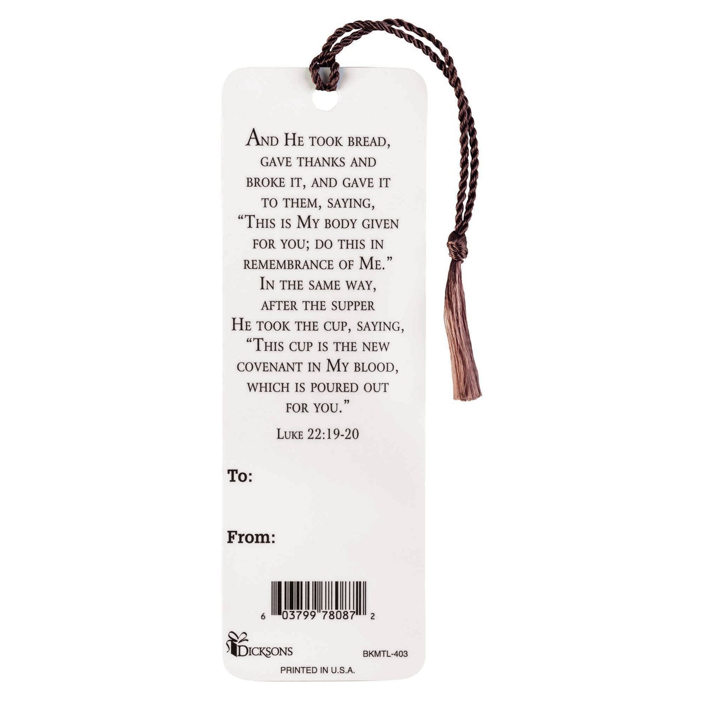 Tassel Bookmark The Last Supper