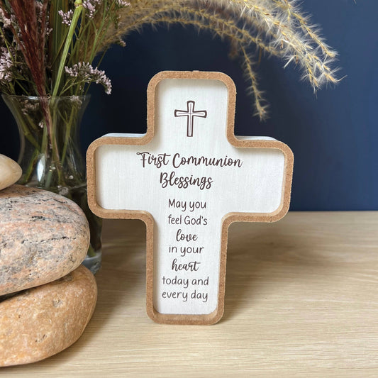 First Communion Blessings Standing Cross