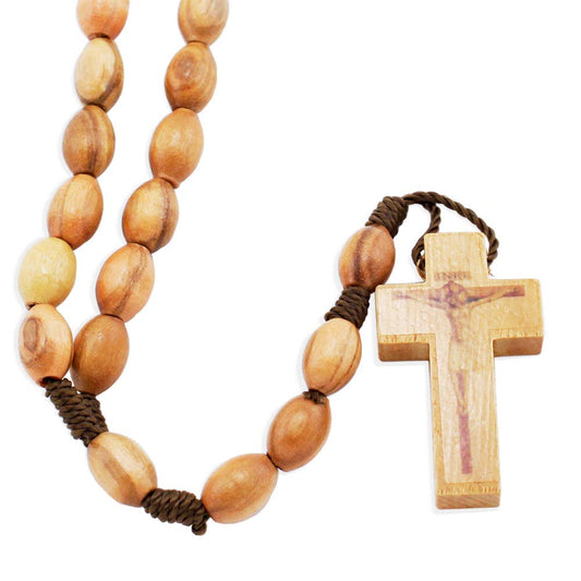 Rosary Olive Wood Oval Beads