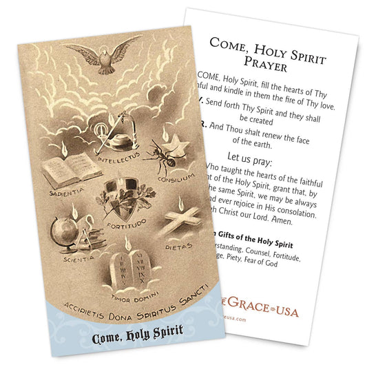 Come Holy Spirit Holy Card