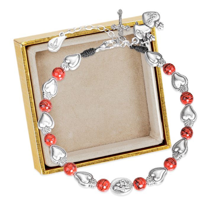 Sacred Heart Rosary Bracelet