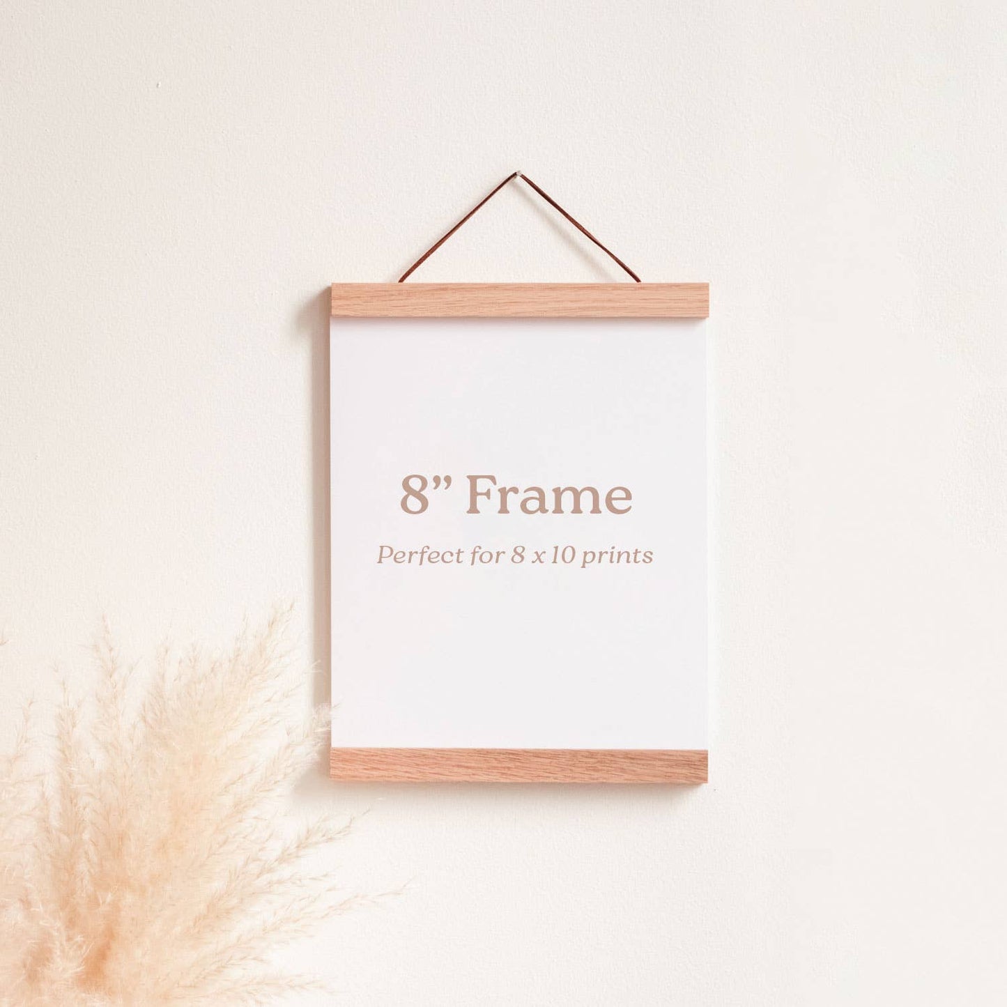 8" Magnetic Wood Print Frame