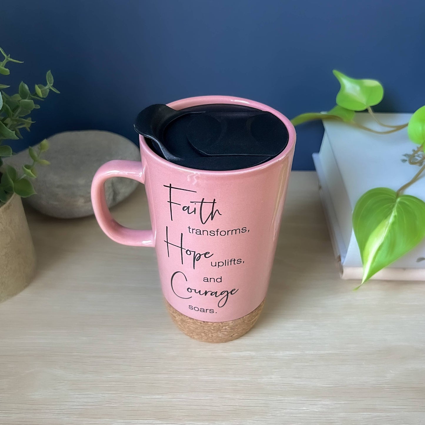 Ceramic Cork Bottom Travel Mugs