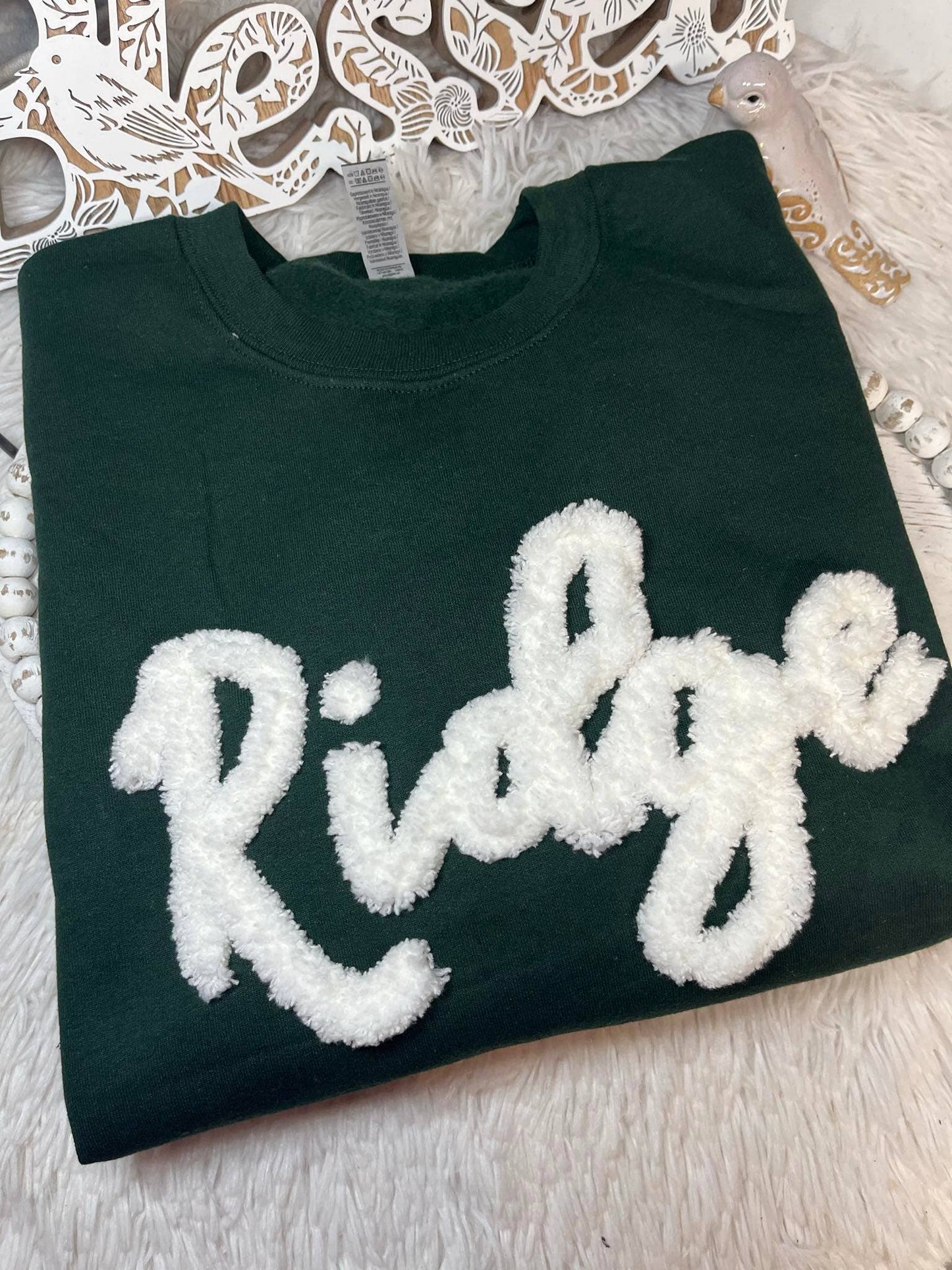 CUSTOM Team Sweatshirt with Chunky Chenille Yarn