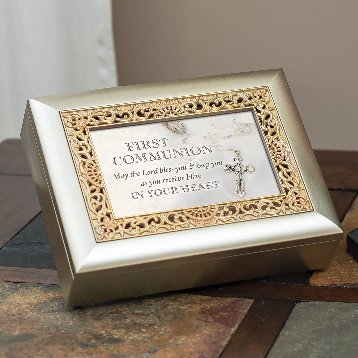 First Communion Musical Box