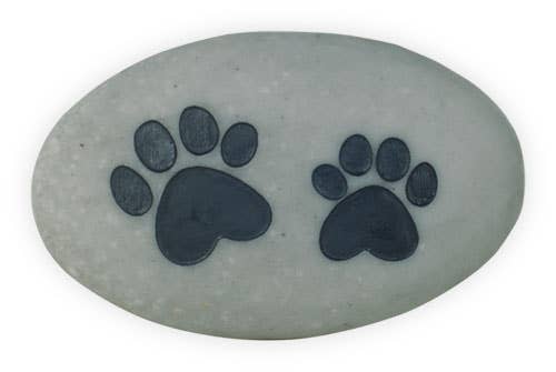 Forever In My Heart Paw Print Stone