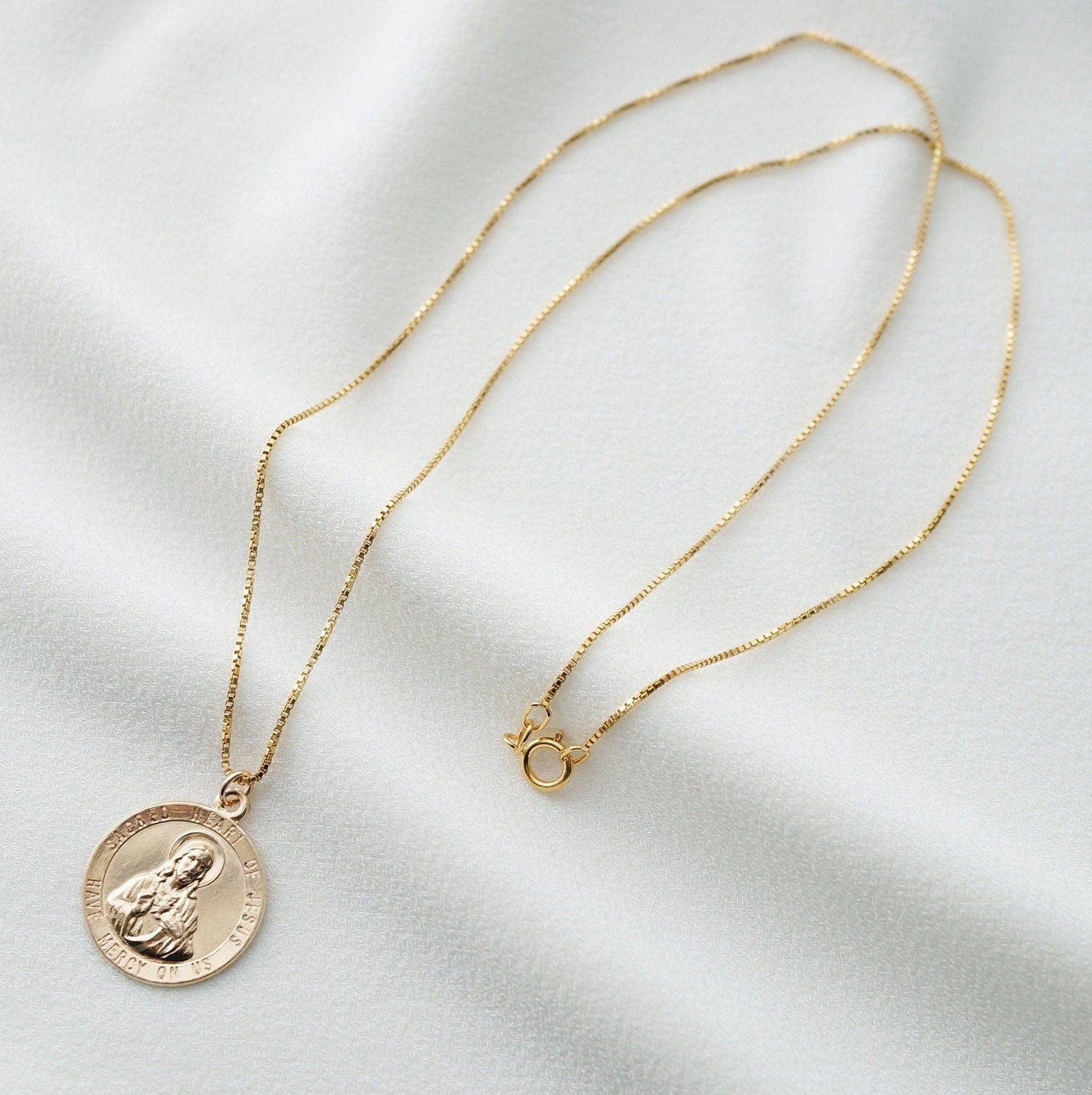 Sacred Heart of Jesus Gold Filled Necklace
