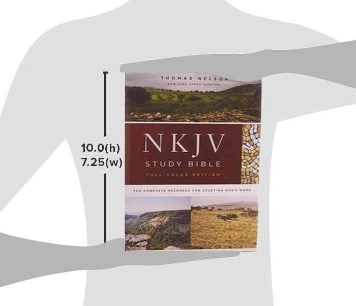 NKJV Study Bible, Full Color Edition Cranberry Leathersoft