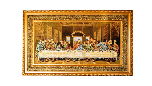 Last Supper Double Padded Frame 39"