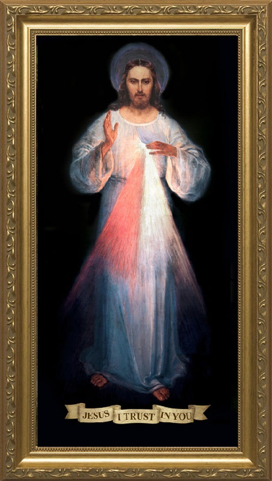 Divine Mercy 12"x24" Framed Image