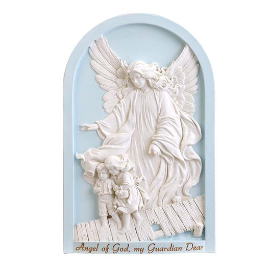 Blue Guardian Angel Plaque