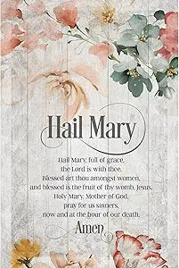 Hail Mary Plaque