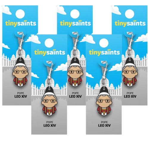 Pope Leo XIV 5 Pack Tiny Saints Charms