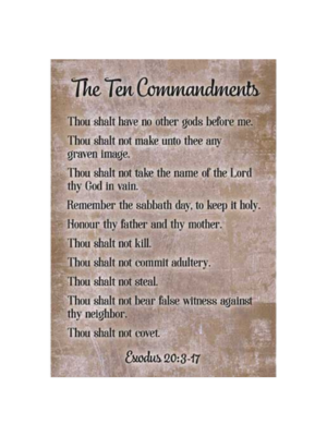 The Ten Commandments Print 13x19