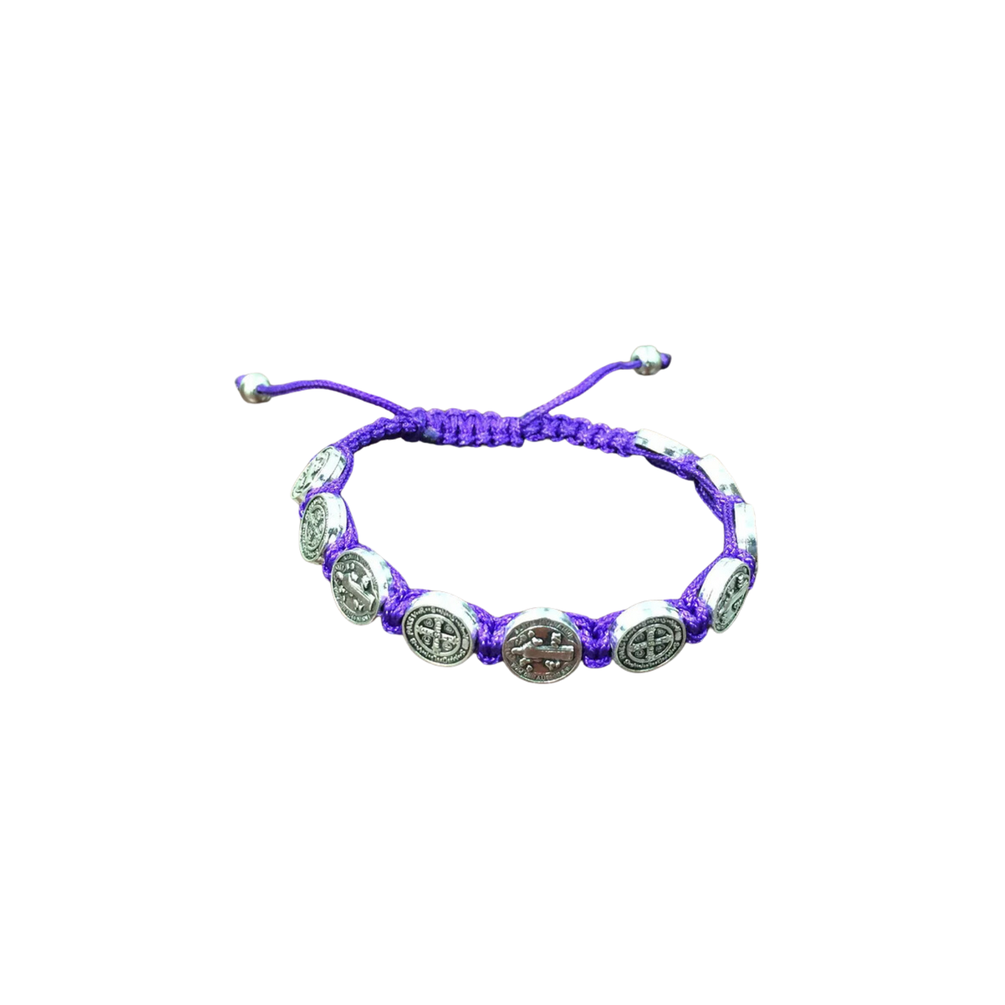 St. Benedict Purple Rosary Bracelet