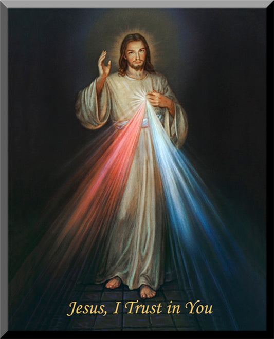 5"x7" Divine Mercy English Wall Plaque
