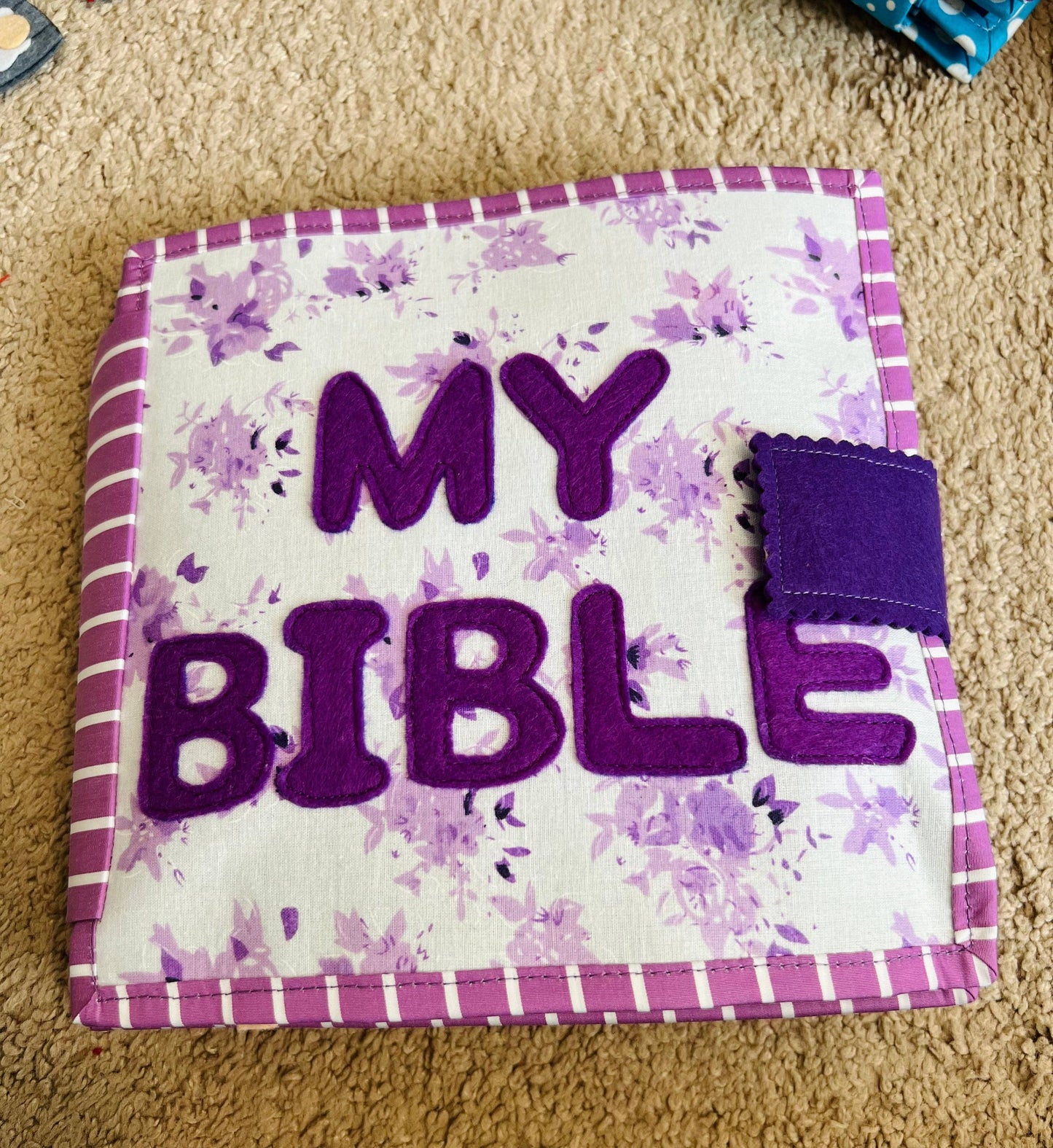 A Kids bible busy book, Interactive Kids Bible ,baptism gift